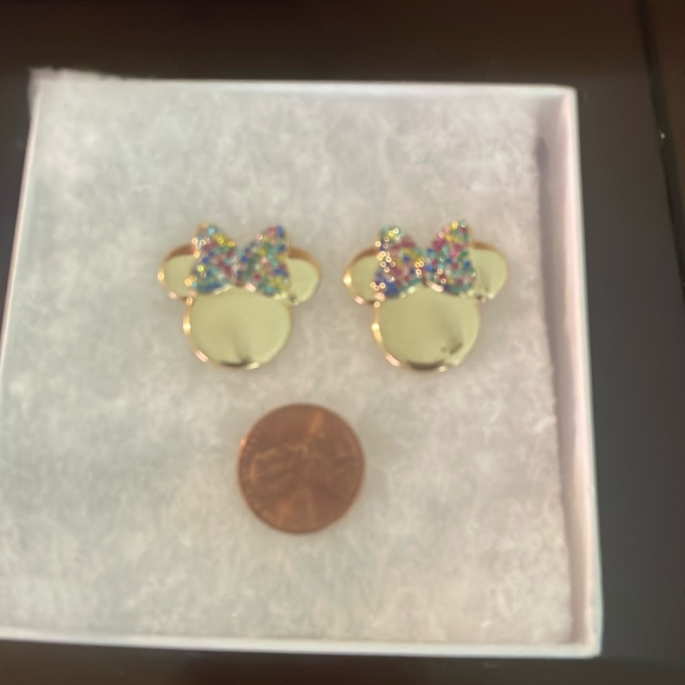 Solid gold plated with multi colored gems